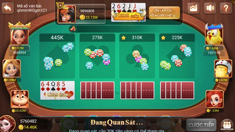 Quy tắc tính điểm khá tương đồng với game bài Tây khác 