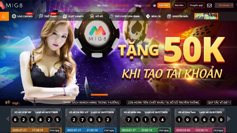 Mig8 thuộc top cổng game uy tín tại Việt Nam